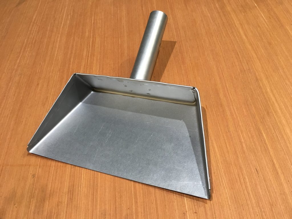 Metal Dustpan, hand-made from re-cycled material